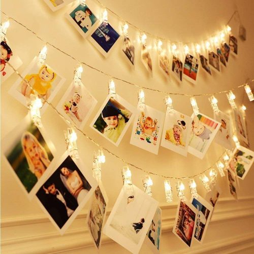 MIRADH LED Photo String Lights Wall Art for Living Room