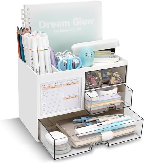 House of Quirk 3-Drawer White Foldable Storage Box Organizer