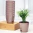Nurturing Green Set of 8 Mocha Affordable Plant Pots Online